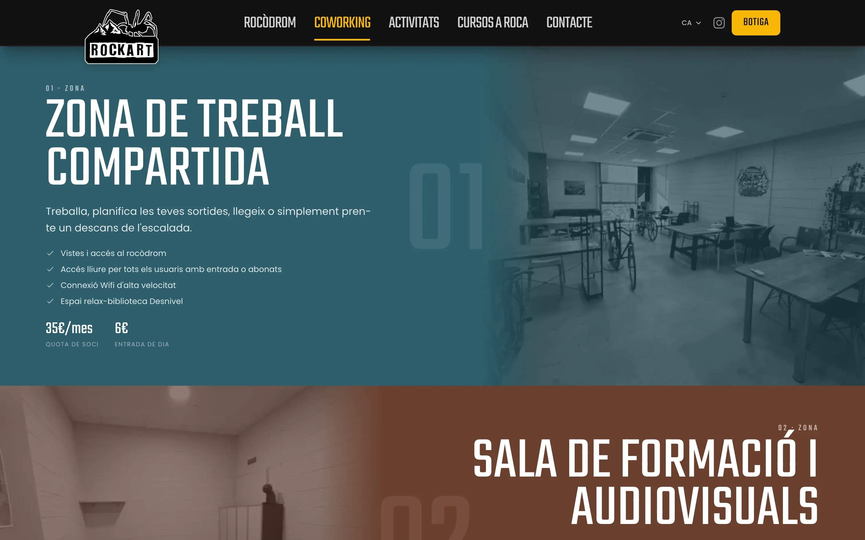 Rockart coworking page