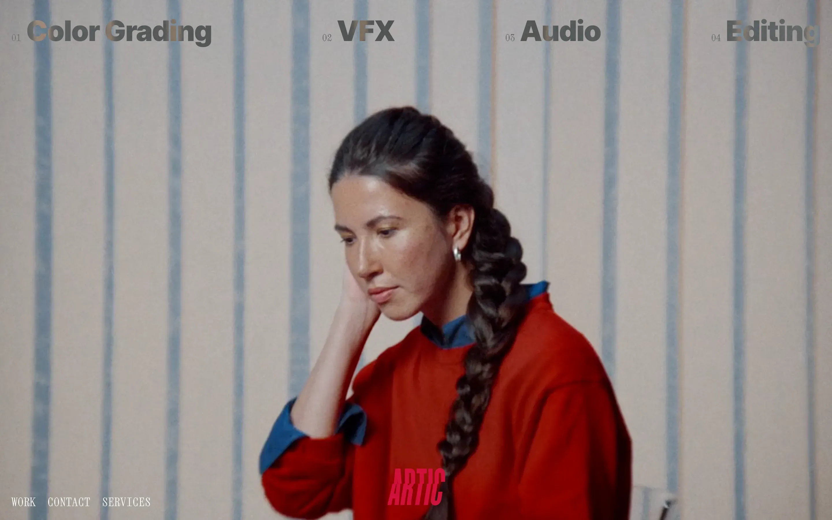 Screenshot of the Artic TV website on desktop